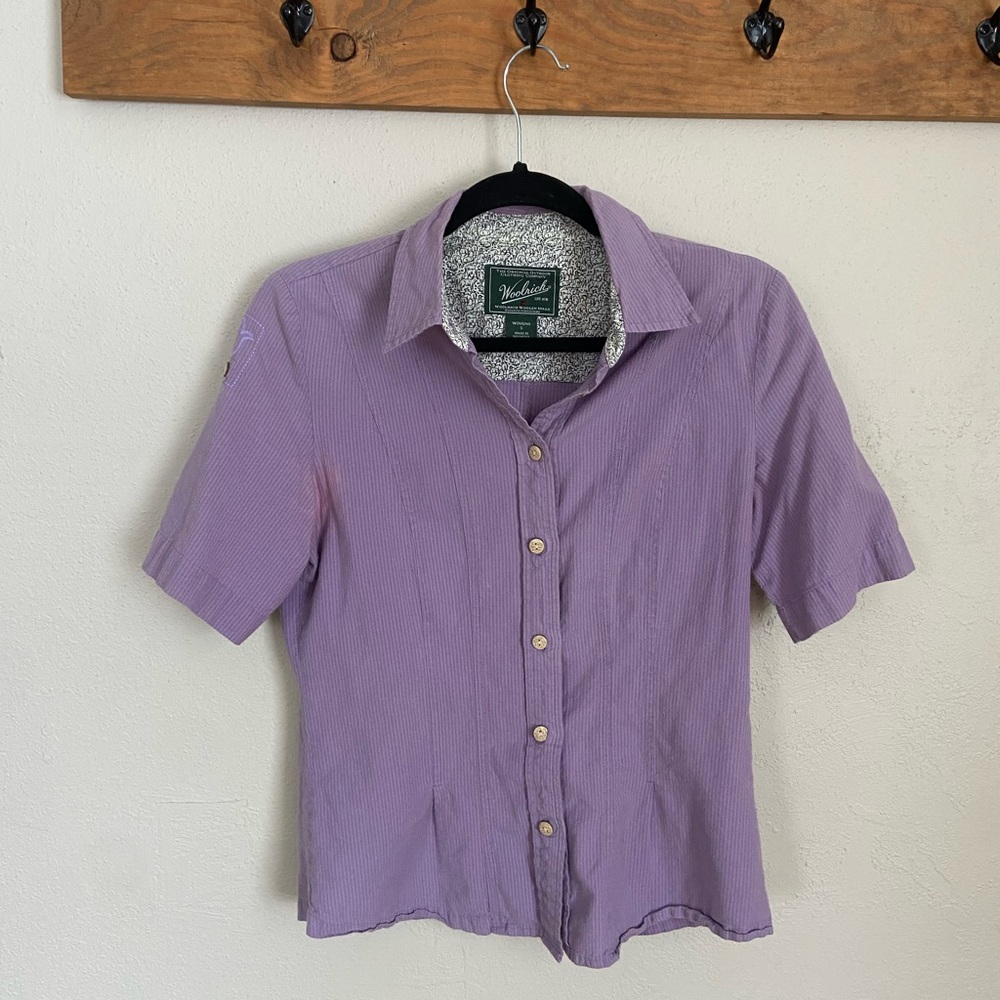 Woolrich Black and White Graphic Shirt